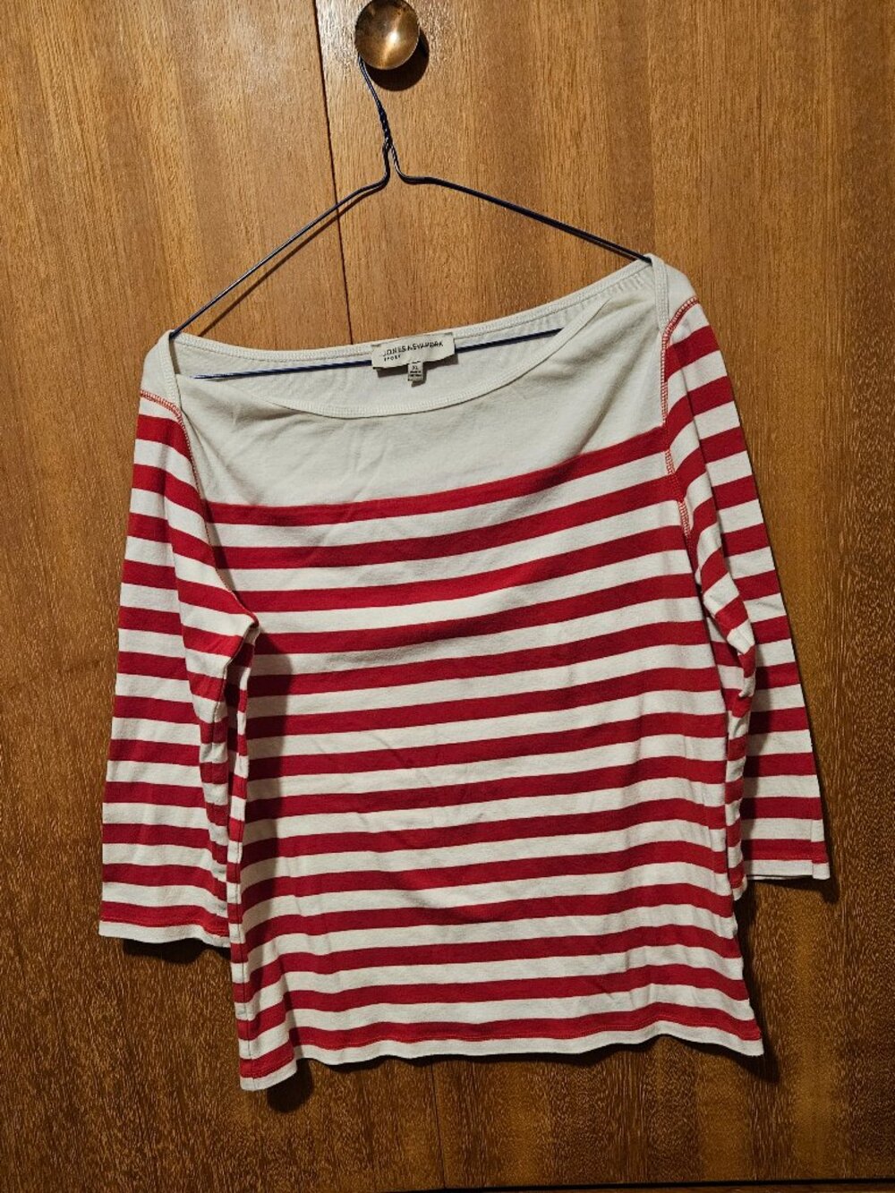 Jones New York 1X nautical jersey knit top